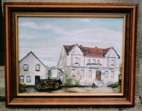 "Alte Molkerei Lübs" Öl auf Leinwand