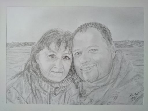 Portrait Bleistiftzeichnung