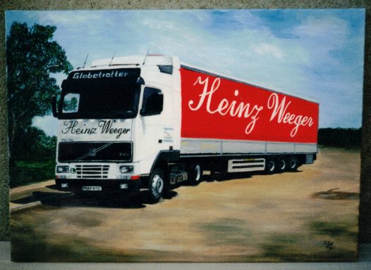 LKW-Volvo Öl auf Leinwand