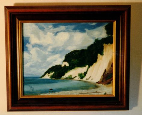 "Kreidefelsen", (Insel Rügen) Öl auf Leinwand