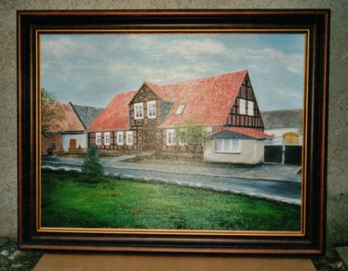 "Fachwerkhaus" Öl auf Leinwand