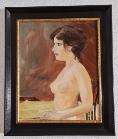 Das Aktmodel Öl auf Leinwand