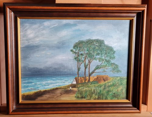Ostseebad-Ahrenshoop Öl auf Leinwand