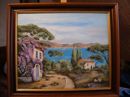 "Südlandschaft" Öl auf Leinwand