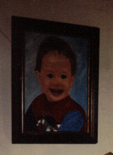 Porträt-Kevin Öl auf Leinwand