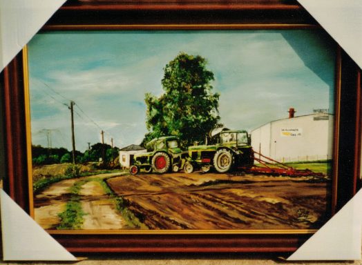 "Landwirtschaft" Öl auf Leinwand